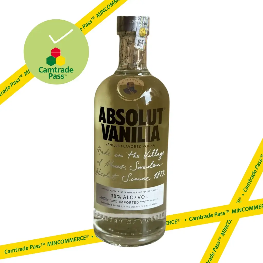 ABSOLUT  VODKA VANILIA  38% 12 